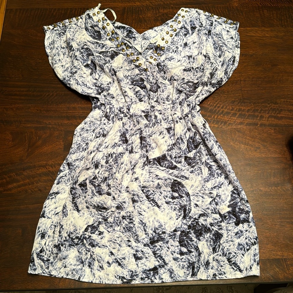 Blue and white size small dress